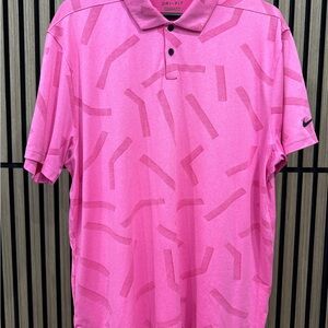 Nike Pink Patterned Men's Polo Shirt